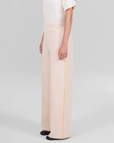 Pantalon jogging beige et orange Dahlia