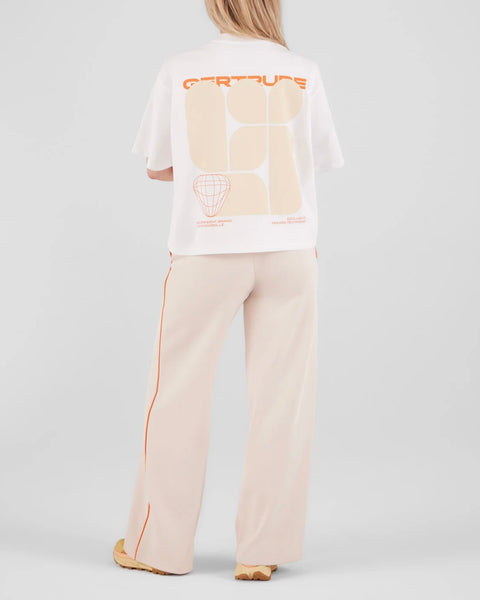 T-shirt oversize imprimé blanc Suzon