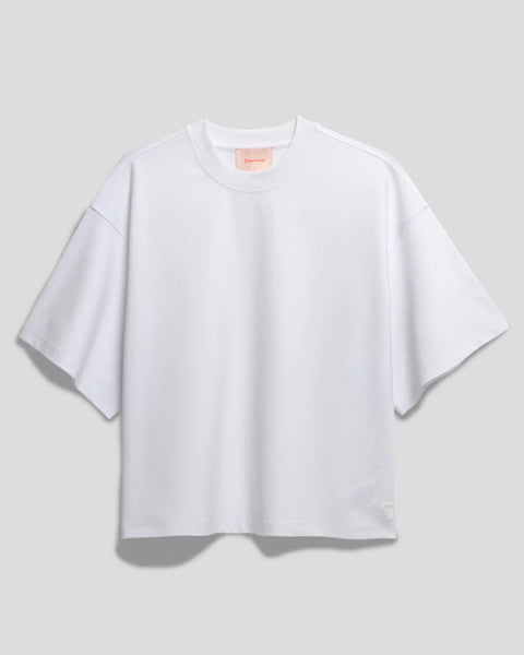 T-shirt oversize imprimé blanc Suzon