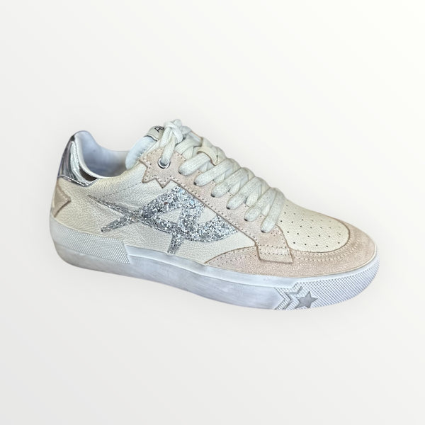 Baskets écru et argent Moonlight ASH