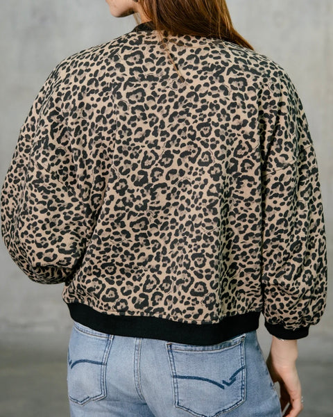 Veste zippée léopard Vega