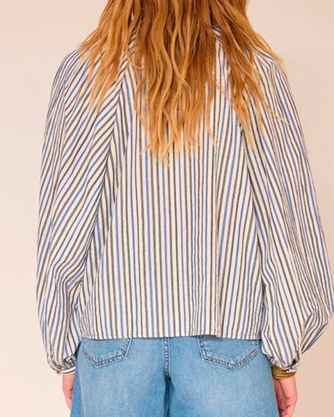 Chemise à rayures Hello