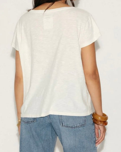 T-shirt manches courtes écru Sam