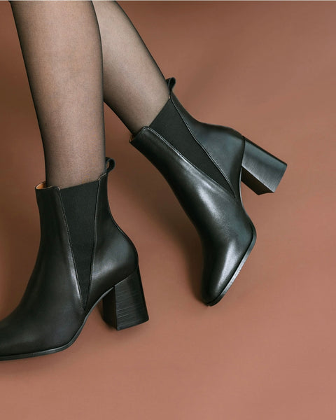 Bottine noire Sixtine