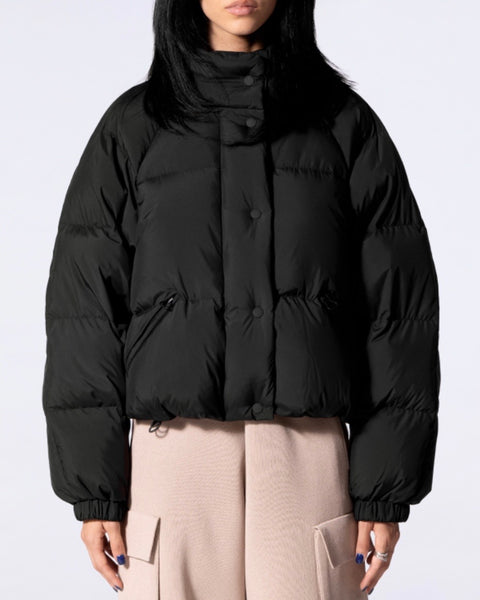 Doudoune courte noire Emmanuelle