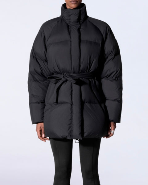 Doudoune mi-longue black Pame