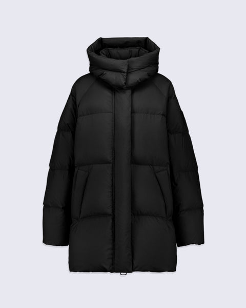 Doudoune mi-longue black Pame