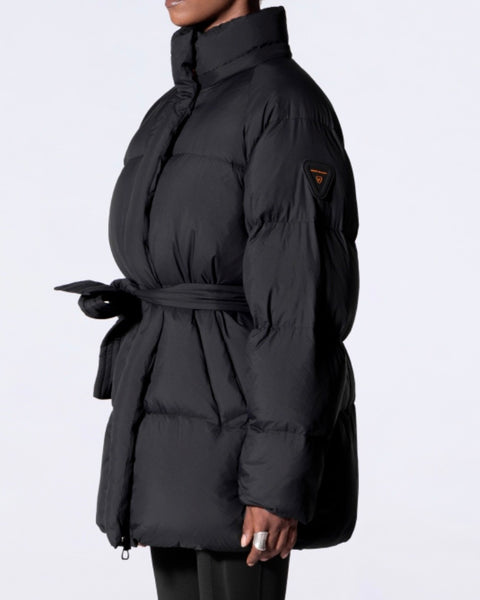 Doudoune mi-longue black Pame