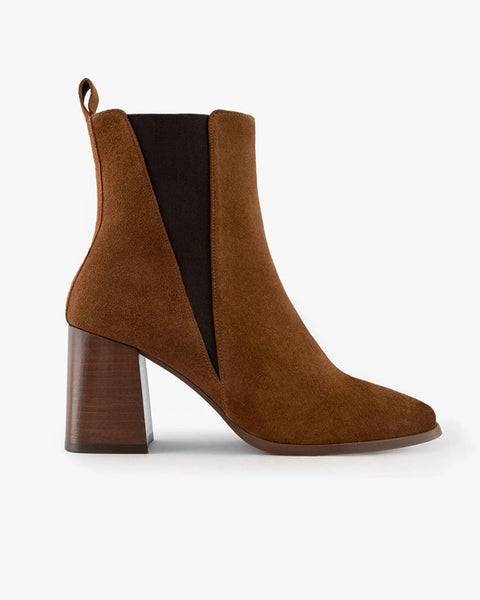 Bottine en daim camel Sixtine