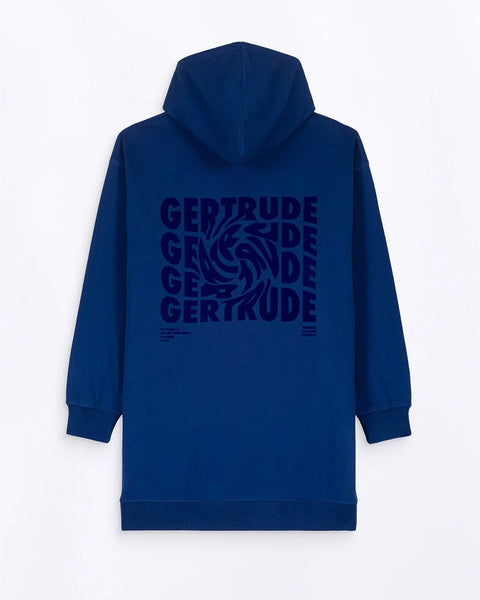 Robe sweat à capuche twisted worker blue