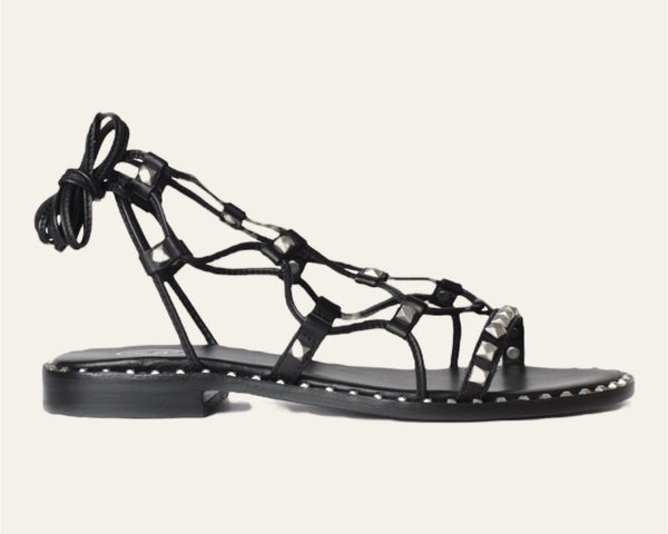 Sandales noir et argent Paloma