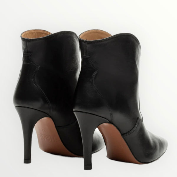 Bottines noires à talons Toral
