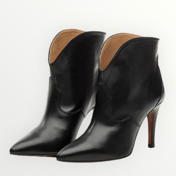 Bottines noires à talons Toral