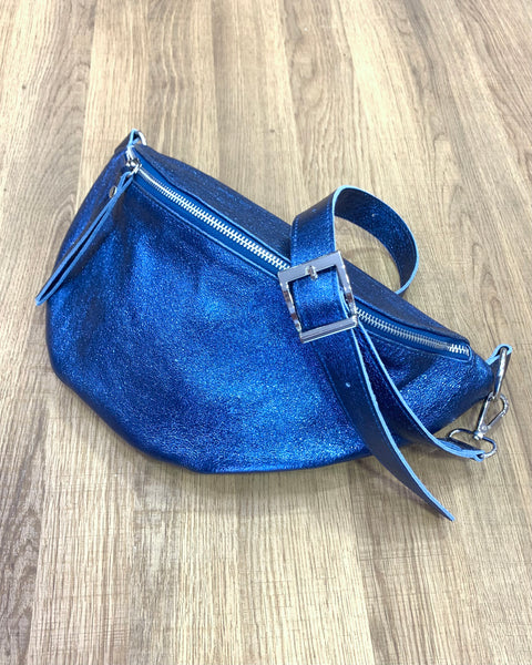 Banane en cuir irisé