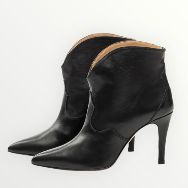 Bottines noires à talons Toral