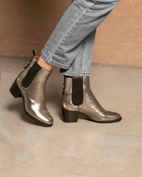 Bottine irisé doré GERALDINE