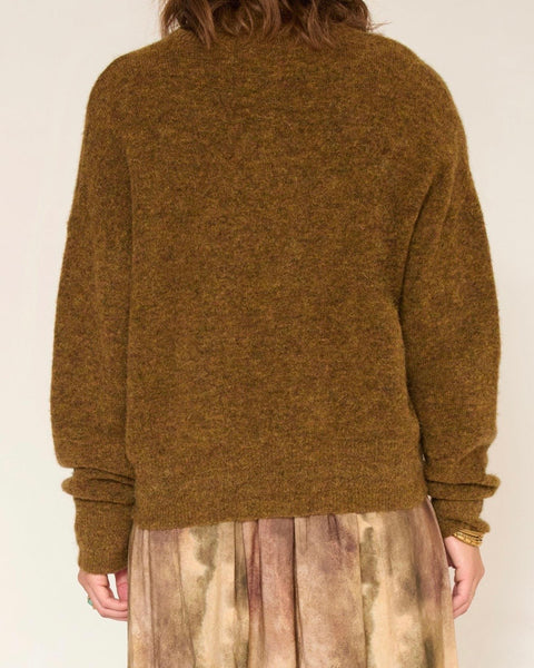 Pull col cheminé kaki Kadra