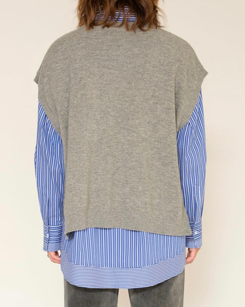Pull sans manches gris Klee