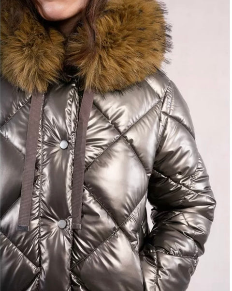 Doudoune matelassée irisée