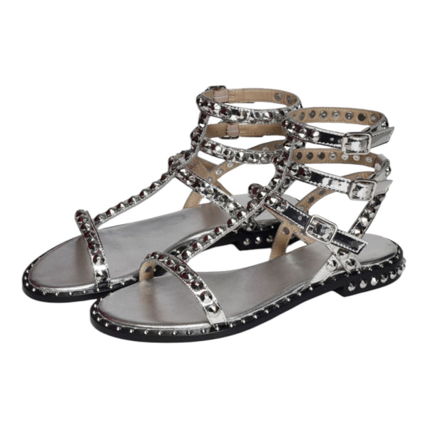 Sandale cloutée silver Play