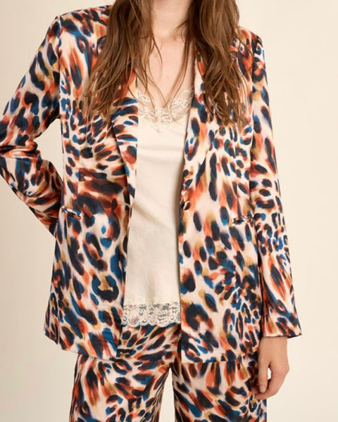 Blazer imprimé orange