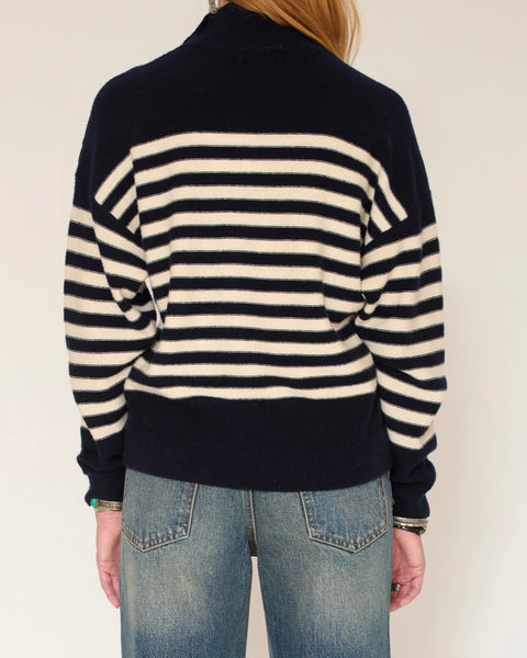 Pull marinière marine et écru Kakémono