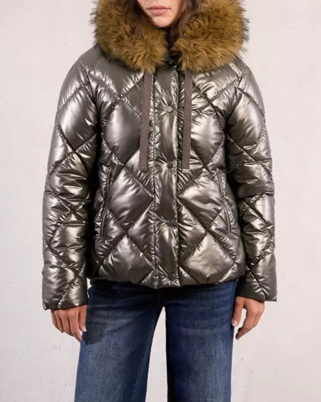 Doudoune matelassée irisée