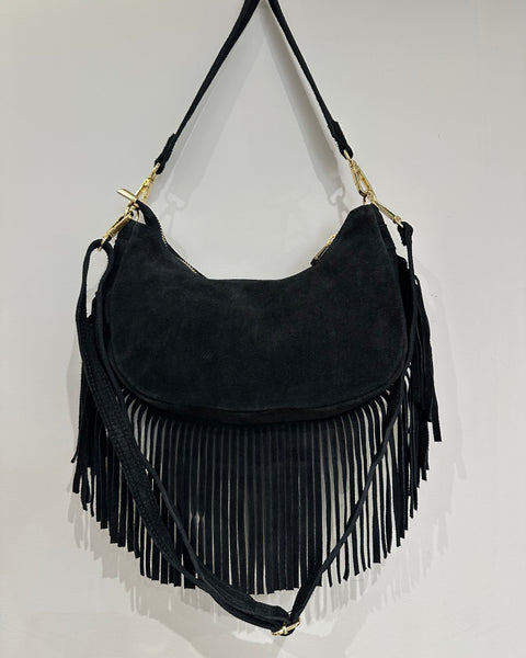 Sac en daim à franges