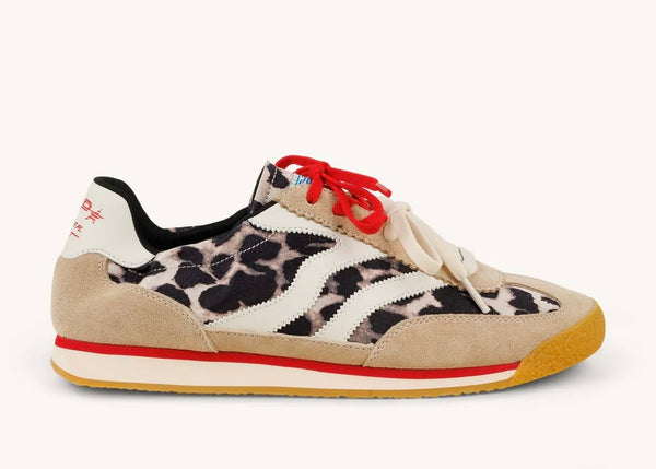 Baskets beige et léopard MRP