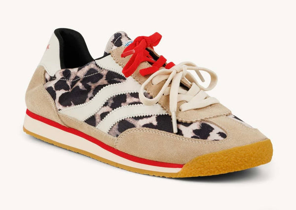 Baskets beige et léopard MRP