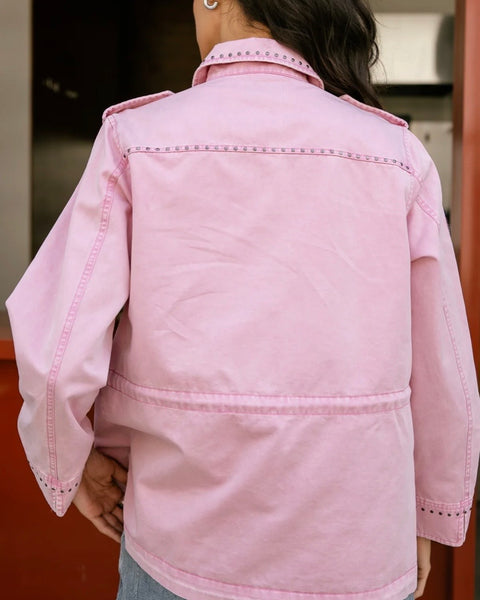 Veste militaire rose Maylis Peace