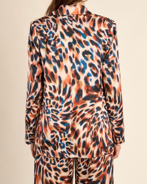 Blazer imprimé orange