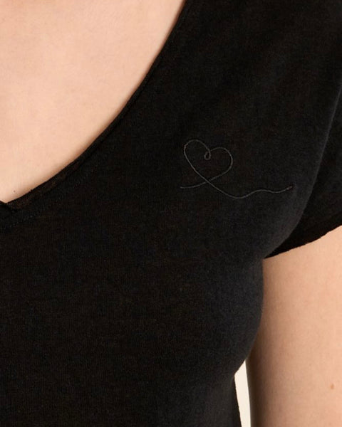 T-shirt manches courtes noir