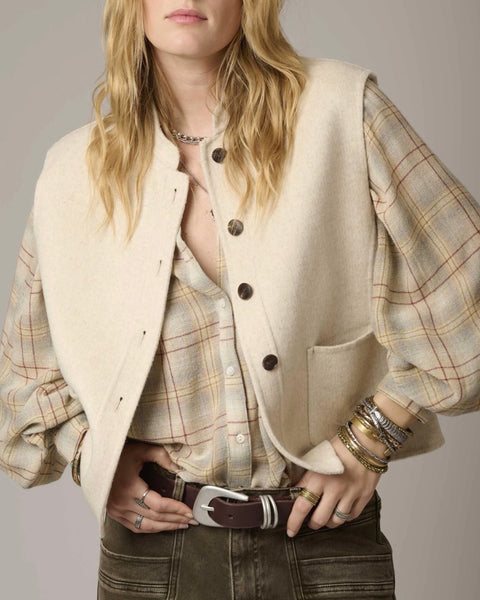Veste sans manches greige Vibou