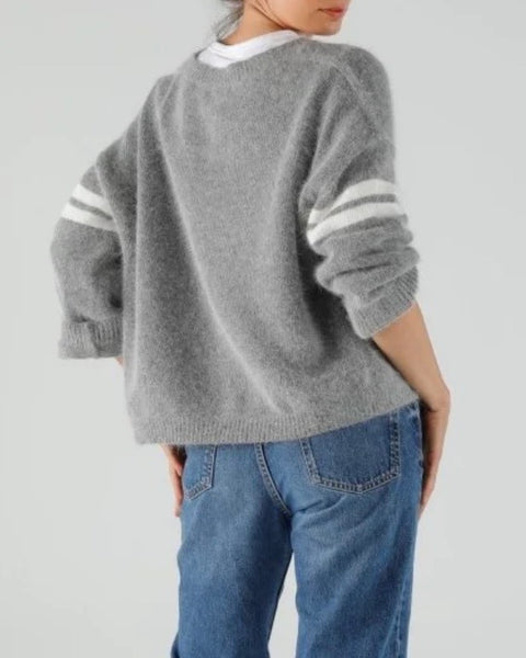 Pull gris Naomi Slate