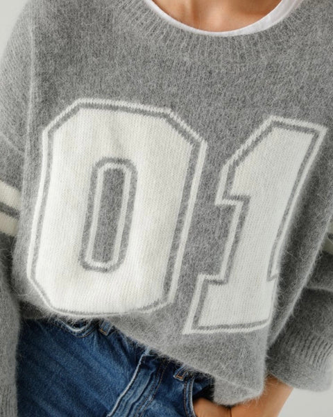 Pull gris Naomi Slate