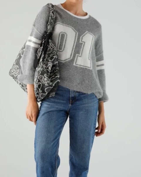 Pull gris Naomi Slate
