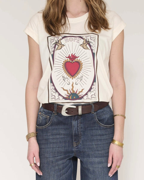 T-shirt écru Telissa