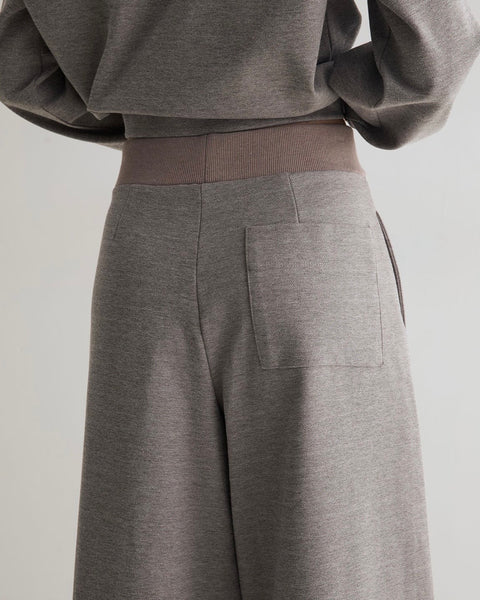 Pantalon gris en maille