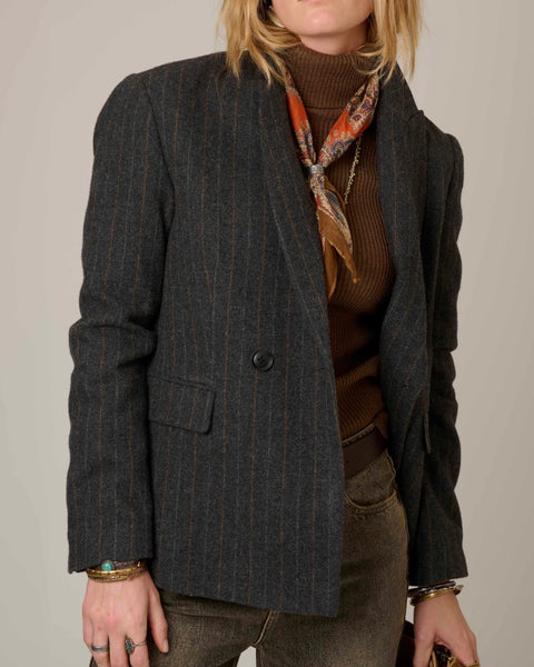 Veste en laine à rayures Vidya