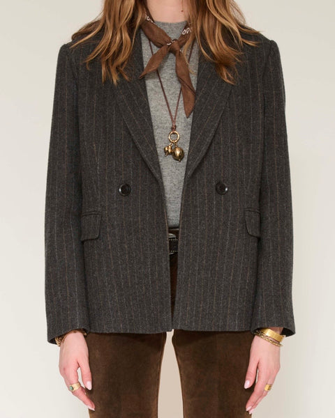 Veste en laine à rayures Vidya