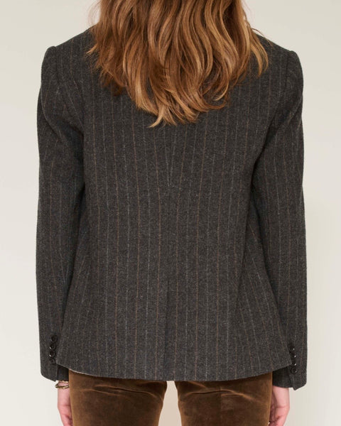 Veste en laine à rayures Vidya