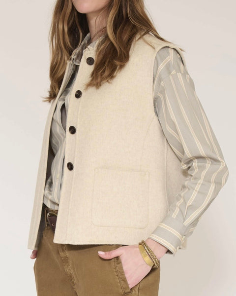 Veste sans manches greige Vibou