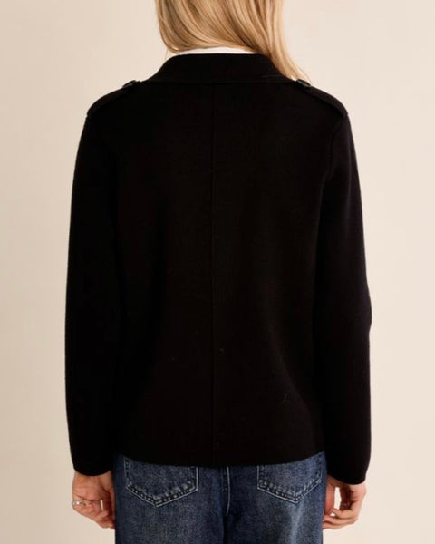 Veste en maille noir