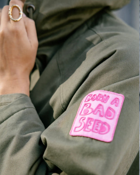 Parka à capuche kaki fourrée léopard Vendana