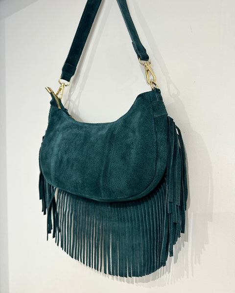 Sac en daim à franges
