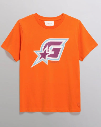 T-shirt orange Léopoldine star