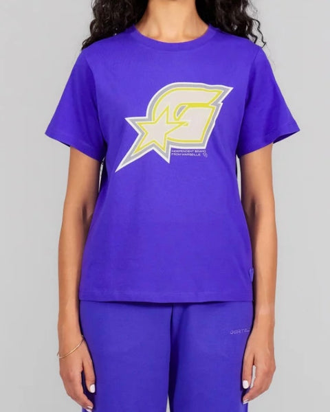 T-shirt violet Léopoldine star